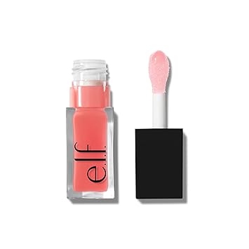 e.l.f. Glow Reviver Aceite Labial, Aceite Labial Teñido Nutritivo Para Un Acabado De Alto Brillo, Infundido Con Aceite De Jojoba, Vegano Y Libre De Crueldad, Cuarzo Rosa