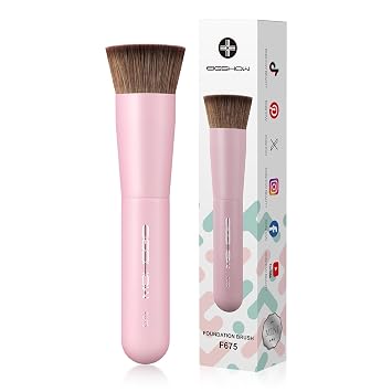 EIGSHOW Brocha para base, brocha de maquillaje Kabuki con parte superior