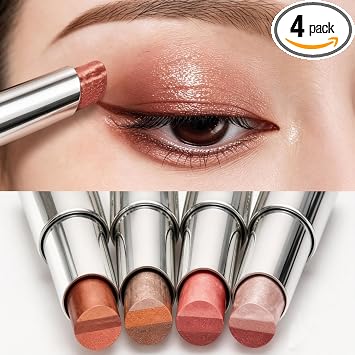 4 unids 3 Color Gradient Sombra de Ojos Stick Impermeable Larga Duración