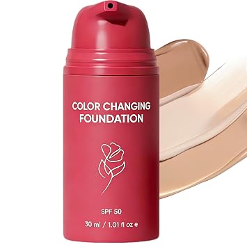 Base coreana que cambia de color para piel madura, textura ligera, 1 fl oz