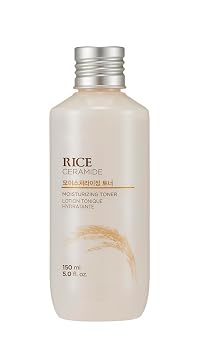 THE FACE SHOP Tónico hidratante de ceramida de arroz, hidratante con agua de arroz, apunta a la sequedad, fortalece la barrera de la piel, ligero, cuidado de la piel coreano, 5.0 onzas líquidas