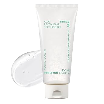 innisfree Aloe Vitalizing Gel calmante | Hidratante Coreano Hidratante Coreano para Cara y Corporal | Calma la sequedad y las quemaduras solares