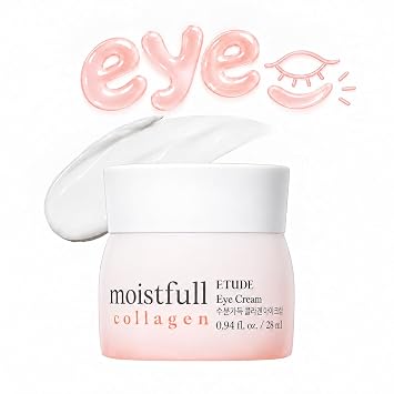 ETUDE Crema de ojos coreana de colágeno Moistfull, hidratante, 0.94 fl oz