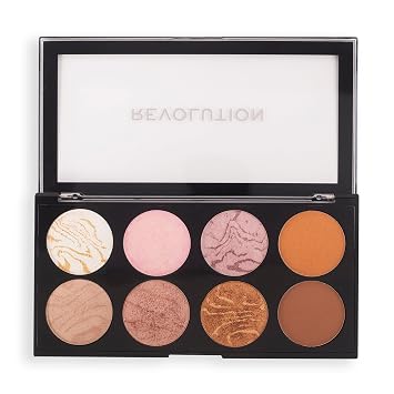 Paleta Revolution Ultra Rubor, Azúcar Dorado