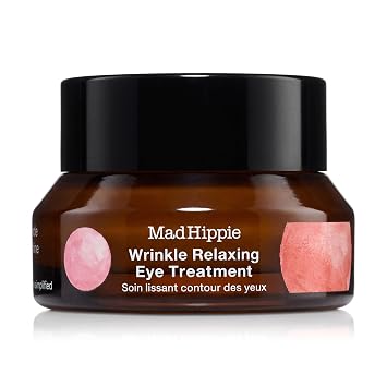 Mad Hippie Tratamiento relajante para los ojos – Crema para debajo de los ojos con neuropéptidos avanzados + péptidos rejuvenecedores para una piel más suave y brillante, 0.5 onzas