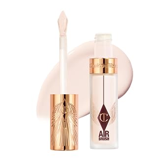Charlotte Tilbury AIRbrush Corrector de desenfoque impecable – Corrector para ojeras, manchas y más – Hidratante, cobertura completa con un acabado mate natural