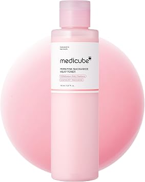 medicube PDRN - Tónico lechoso de niacinamida rosa para hidratar, humectar, calmar, ceramida, péptido, piel con brillo cristalino, cuidado de la piel coreano | 150ml 5.07 onzas líquidas.