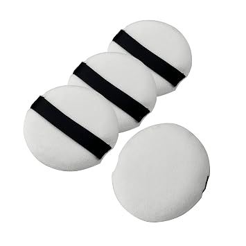 4 esponjas de maquillaje en polvo suave con cinta, 2.16 pulgadas