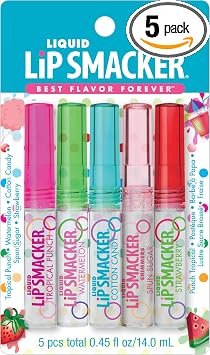 Lip Smacker Paquete de la amistad de brillo labial líquido, 5 unidades