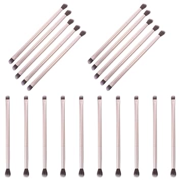 Juego de brochas de maquillaje profesional para mujeres, 20 piezas, brocha de mezcla de doble punta para sombra de ojos, base y polvo