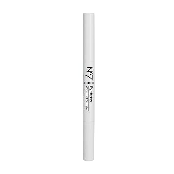 No7 Barra de cera para cejas y estilizador, transparente, 0.24 oz