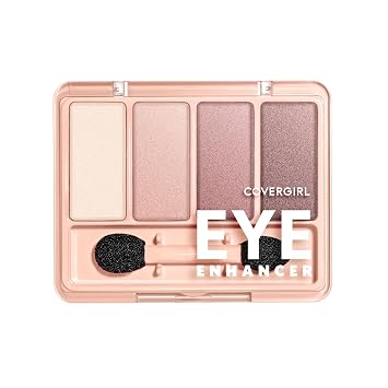 Covergirl - Kit de sombra de ojos Eye Enhancers 4-Kit, fórmula sedosa y ligera, aplicador de doble punta, 100% libre de crueldad animal
