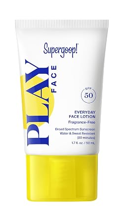¡Supergoop! PLAY Everyday Face Lotion SPF 50 PA++++, sin fragancia, 1.7 fl oz
