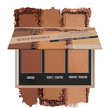 Black Radiance Paleta de contorno True Complexion, de mediano a oscuro, 0.38 onzas