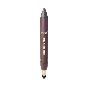 tarte smolderEYES - Maquillaje impermeable multiusos que se dobla como delineador de ojos y sombra de ojos en crema con aplicador difuminador, mezclable Lazy Girl Hack, vegano y libre de crueldad