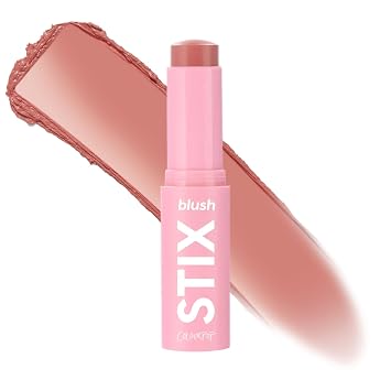 ColourPop Blush Stix - Barra de rubor en crema con rocío y acabado brillante, construible, mezclable, hidratante, maquillaje vegano ligero para mejillas - Nueva fórmula - Fresco, suave piel malva (0.28 onzas)