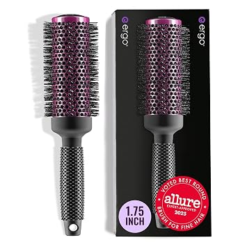 ERGO Cepillo de Cabello Redondo Súper Suave para Peinado con Secador - Cepillos de Salón de Calidad Profesional para Mujeres - Cepillo para Peinado Voluminizador - Uso Húmedo y Seco - ERG43: 1.75"