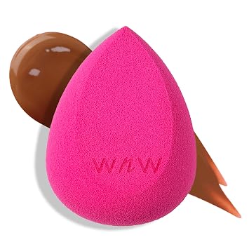 wet n wild Esponja de Maquillaje - Baja Absorción de Producto para Aplicación Sin Rayas, Mezcla Sin Esfuerzo para un Acabado Suave de Aspecto Profesional, Libre de Crueldad Animal y Vegano - Rosa