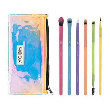 MODA - Kit de brochas de maquillaje de ojos brillantes totalmente eléctrico