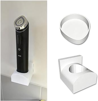 Compatible con Medicube compatible con Booster Pro, funda adecuada para uso en el baño, incluye 1 soporte de pared adhesivo y 1 funda protectora, mantiene tu dispositivo de belleza limpio, accesible y