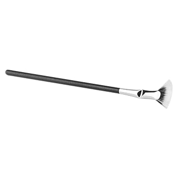 VALICLUD Cepillo aplicador de pestañas, cepillo de pestañas en forma de abanico negro para extensiones de pestañas, accesorios de maquillaje de ojos para mujeres