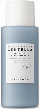 SKIN1004 Hyalu TECA Glass Skin Milk, hidratante facial hidratante para un brillo húmedo, tónico lechoso con ácido hialurónico para humedad profunda, péptidos para elasticidad, cuidado de la piel