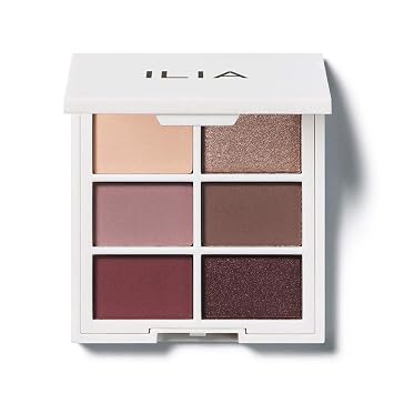 ILIA - La paleta de sombras de ojos necesaria | Sin talco, mate, satinada + acabados metálicos altamente pigmentados + mezclables | Sin crueldad, vegano (Tono neutro fresco, 6 x 0.05 oz | 1.5 g)