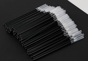 Paquete de 100 pinceles desechables para delineador de ojos, aplicador de punta fina, delineador de ojos, brochas de maquillaje