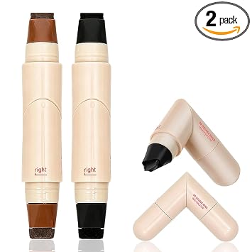 2 sellos de delineador de ojos alados, impermeable, de secado rápido para