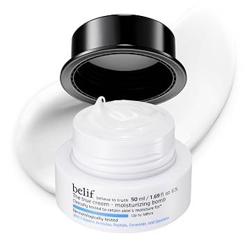 belif Bomba Hidratante – Hidratante diario de Ceramidas con Péptido y Escualano, Hidratación de 48 horas y Crema Anti-Edad, Leche y Ligera, Restaura la Barrera de la Piel, Cuidado de la piel coreano