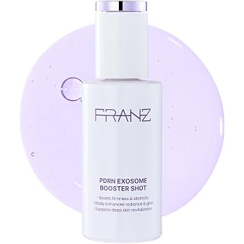 FRANZ PDRN Exosome Booster Shot - Suero facial, ampolla de semillas de colágeno triple con PLA, 9 ácidos hialurónicos y 23 aminoácidos, reafirmante e hidratante para la piel coreana, 1.01 onzas