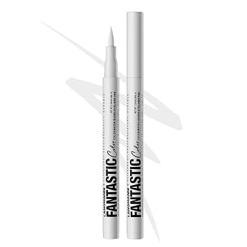Delineador de ojos líquido con punta de fieltro ultrafina, blanco mate, impermeable, a prueba de manchas y de secado rápido para un uso duradero (01#)