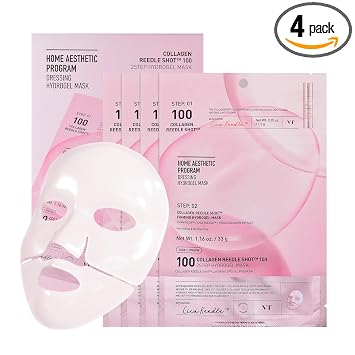 VT COSMETICS Collagen Reedle Shot 100 2-Step Hydrogel Mask (4ea)