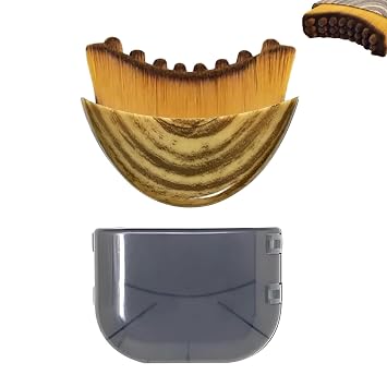 Cepillo facial de contorno linfático, masajeador de drenaje linfático para cara, diseñado ergonómicamente para adaptarse a la piel con precisión (C-1PCS)