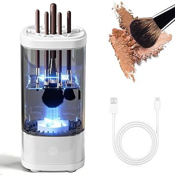 Electric Makeup Brush Cleaner Machine Automatic Deep Cleaning (Glossy)