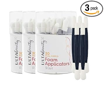 HGB Ulta Beauty - Paquete de 3 aplicadores de espuma de doble punta de 30 unidades