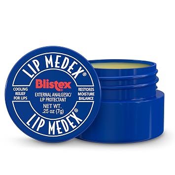 Blistex Lip Medex Bálsamo labial medicado, 24 horas de humedad, 0.25 onzas