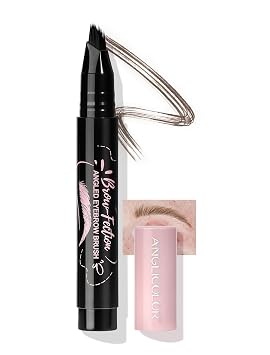 Anglicolor Pluma de cejas Microblading, cepillo para cejas, cejas naturales