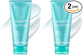 medicube Limpiador facial de ácido azelaico, limpiador látigo (paquete de 2)