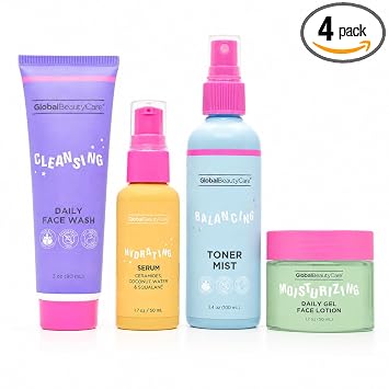 Global Beauty Care - Kit de rutina diaria hidratante para el cuidado de la