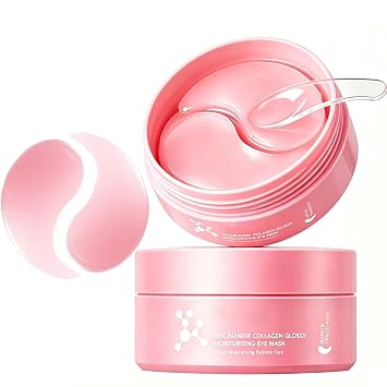 80 parches de colágeno para debajo de los ojos, máscaras de ojos rosas para ojeras e hinchazón, parches hidratantes coreanos para el cuidado de la piel, mejora la sequedad, arrugas, líneas finas y