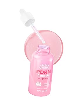 It'S SKIN Secret Solution PDRN Capsule Ampolla 2.02 fl oz, suero hidratante y reafirmante con triple PDRN y colágeno bajo molecular, hidratante y fortalecimiento para la piel, cuidado de la piel coreano