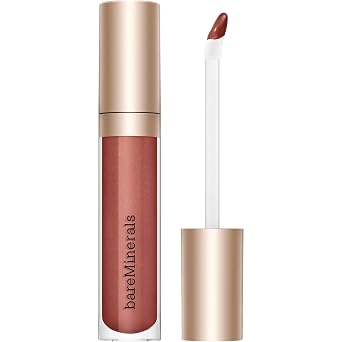 bareMinerals Mineralist Lip Gloss-Balm, brillo labial hidratante + bálsamo híbrido, bálsamo labial transparente brillante, sin adherencia, mejora la suavidad de los labios, vegano