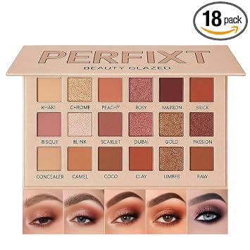 Paleta natural de la sombra de ojos del color de 18 para la piel madura