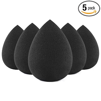 BEAKEY Juego de esponjas de maquillaje, 5 esponjas de belleza sin látex