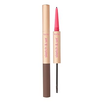 tarte big ego sketch & set brow pencil & tinted gel – 2-in-1 Precision Waterproof Eyebrow Pencil & Gel to Shape, Tint & Set for Longwear Fuller-, Thicker-looking Brows, Vegan & Cruelty Free