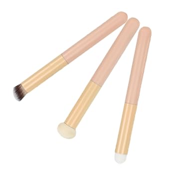 3pcs Sponge Head Concealer Brushes for Smooth Precise Blending
