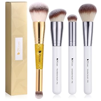 DUcare Brochas de maquillaje para base, cepillo para polvo, corrector y contorno