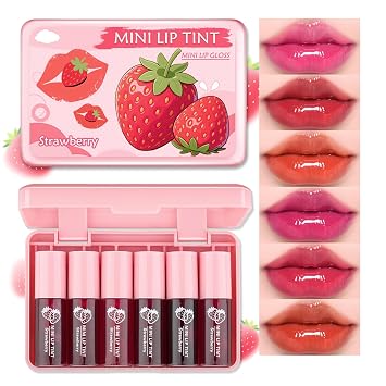 Tinte para labios, 6 colores, mini tinte de labios de larga