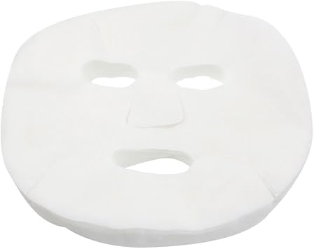 100 unids DIY color blanco natural spa cuidado de la piel piel fibra papel pre-cortado facial hoja de papel facial máscara facial